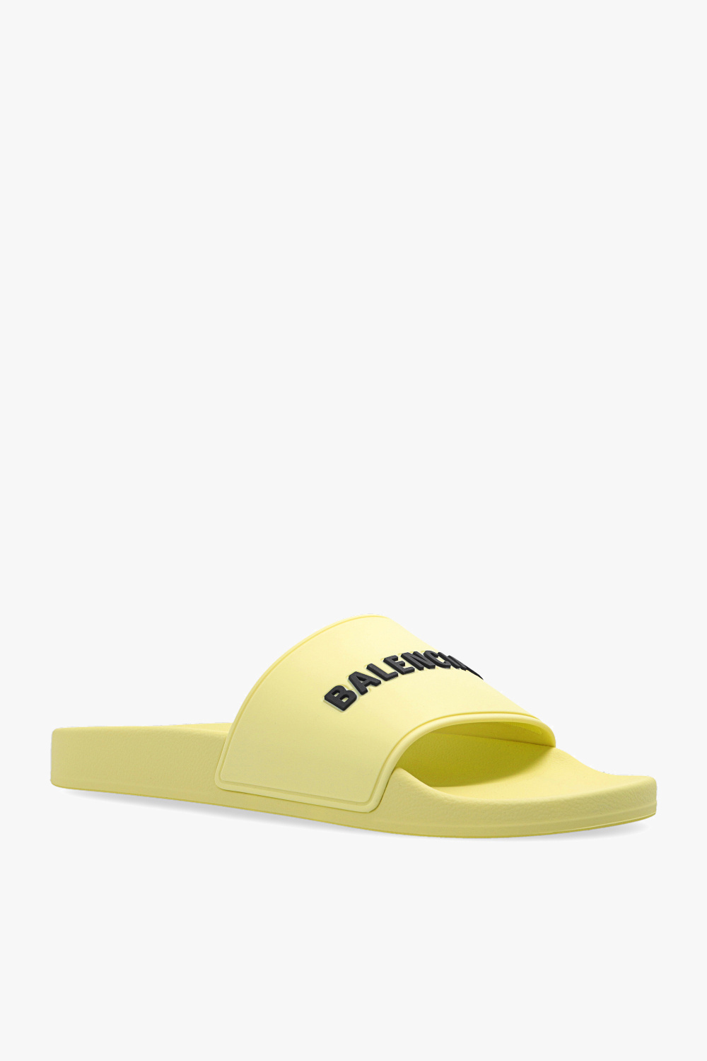 Yellow Slides with logo Balenciaga Vitkac Italy